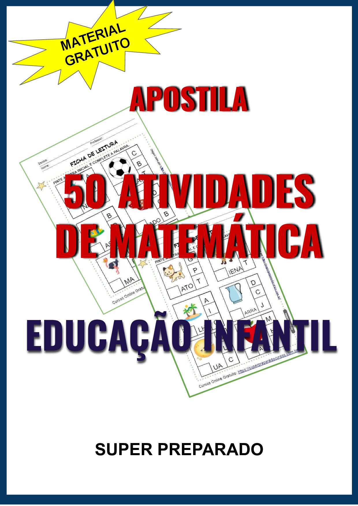 Matemática da 1ª Classe (Apostila de 50 Actividades) Baixar em PDF
